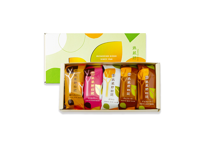 武蔵野日誌しあわせ（ﾁｮｺ･ﾎﾜｲﾄ･ｽﾄﾛﾍﾞﾘｰ･焦がしｷｬﾗﾒﾙ）5個入