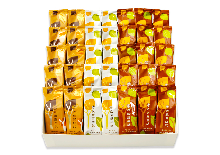 武蔵野日誌三昧[秋]（ﾁｮｺ･ﾎﾜｲﾄ･焦がしｷｬﾗﾒﾙ）35個入